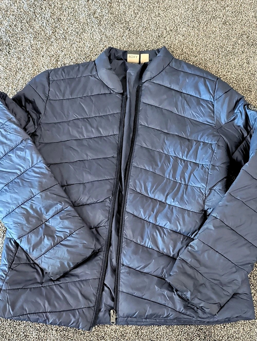 Roxy Women'Small Puffer Jacket in Blue Size Small Like New